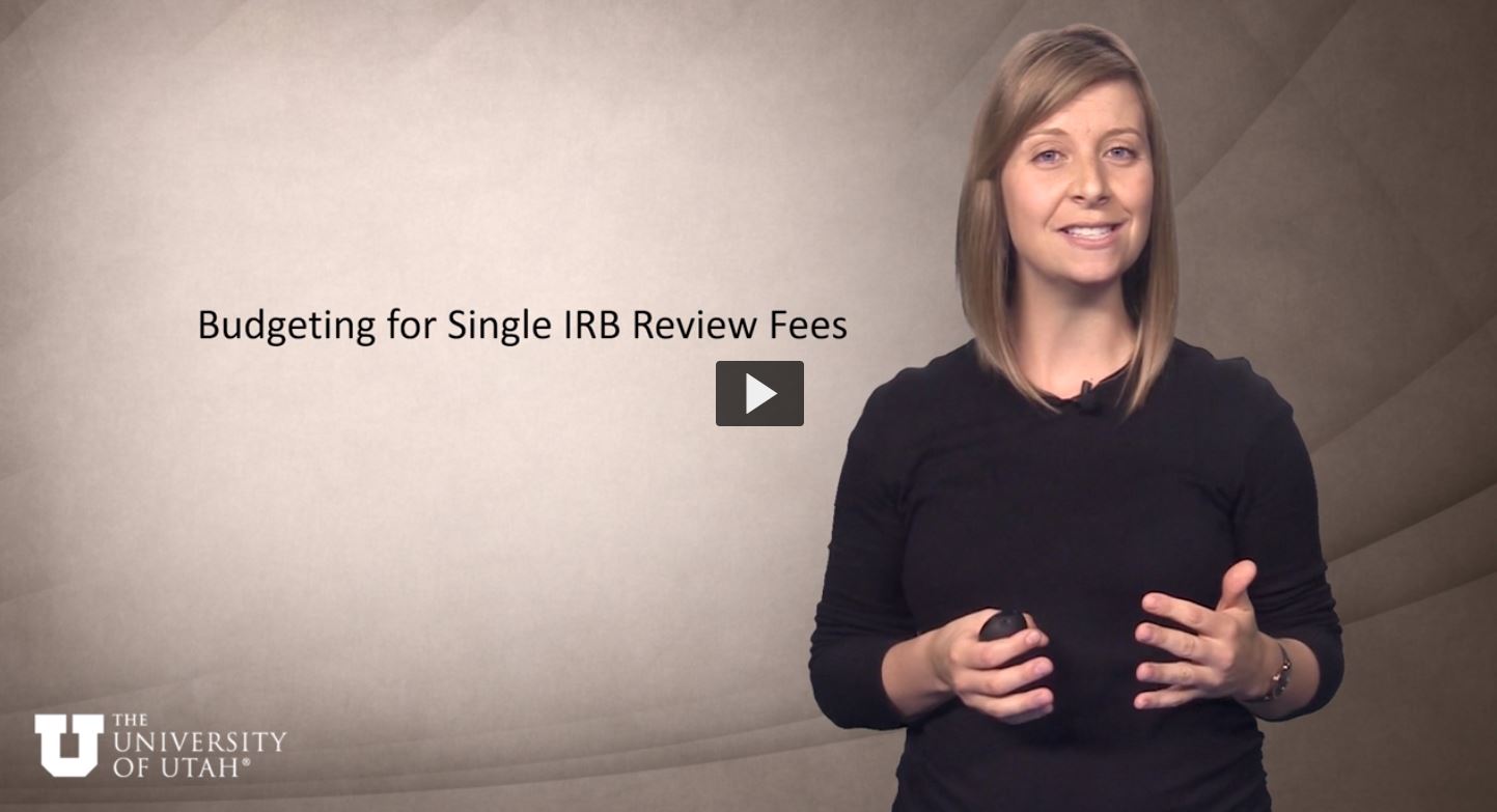Budgeting for Single IRB Review Fees